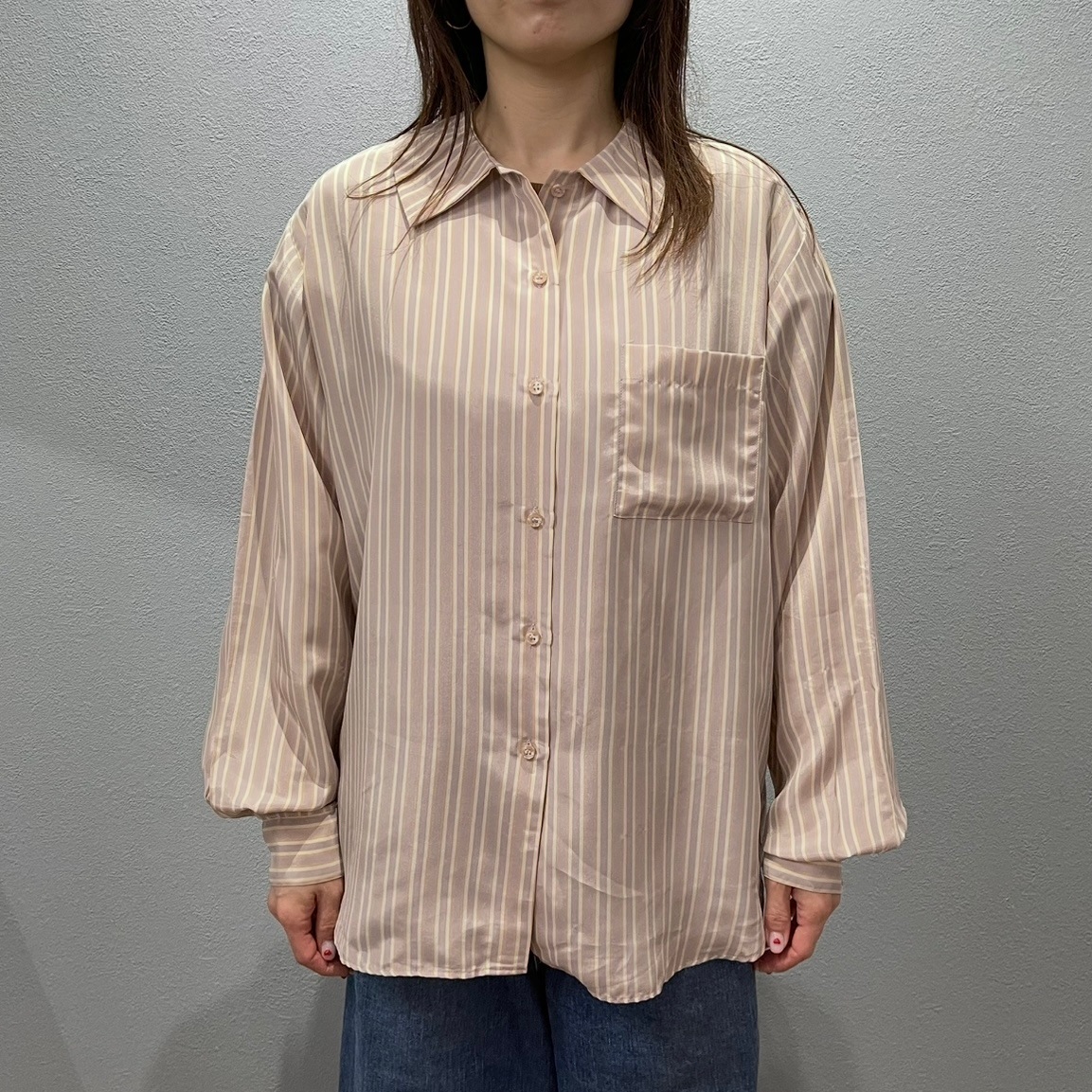 “STRIPE SLEEPING SHIRT“