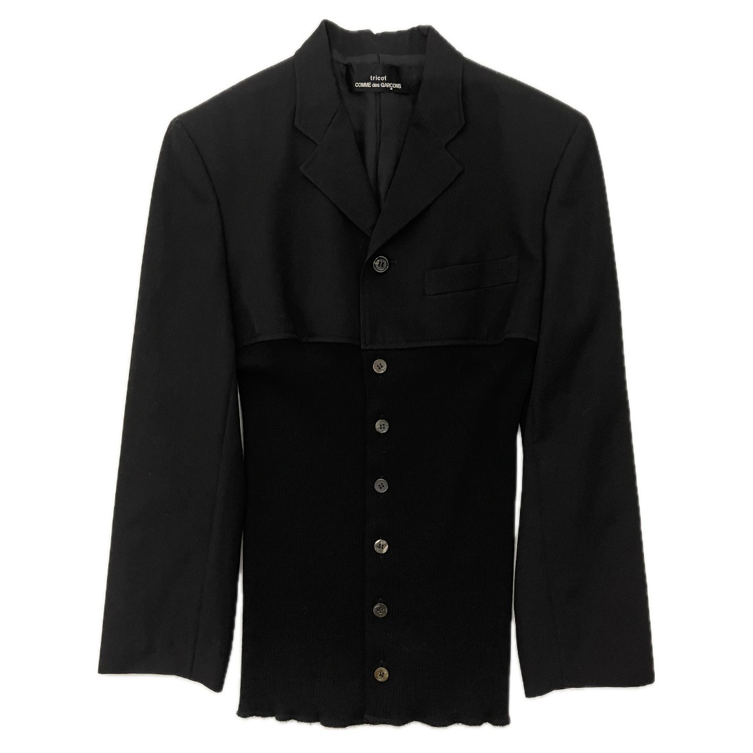 “tricot COMME des GARCONS” DOCKING JACKET 