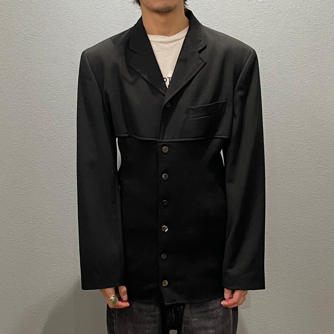 “tricot COMME des GARCONS” DOCKING JACKET 