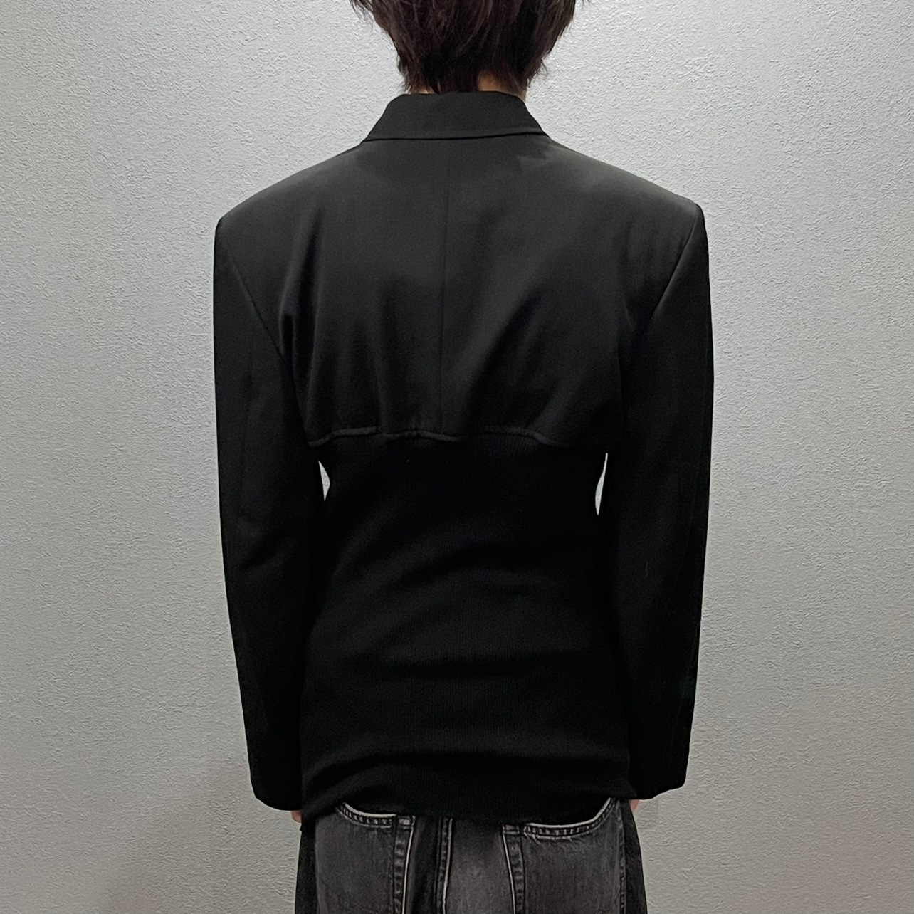 “tricot COMME des GARCONS” DOCKING JACKET 