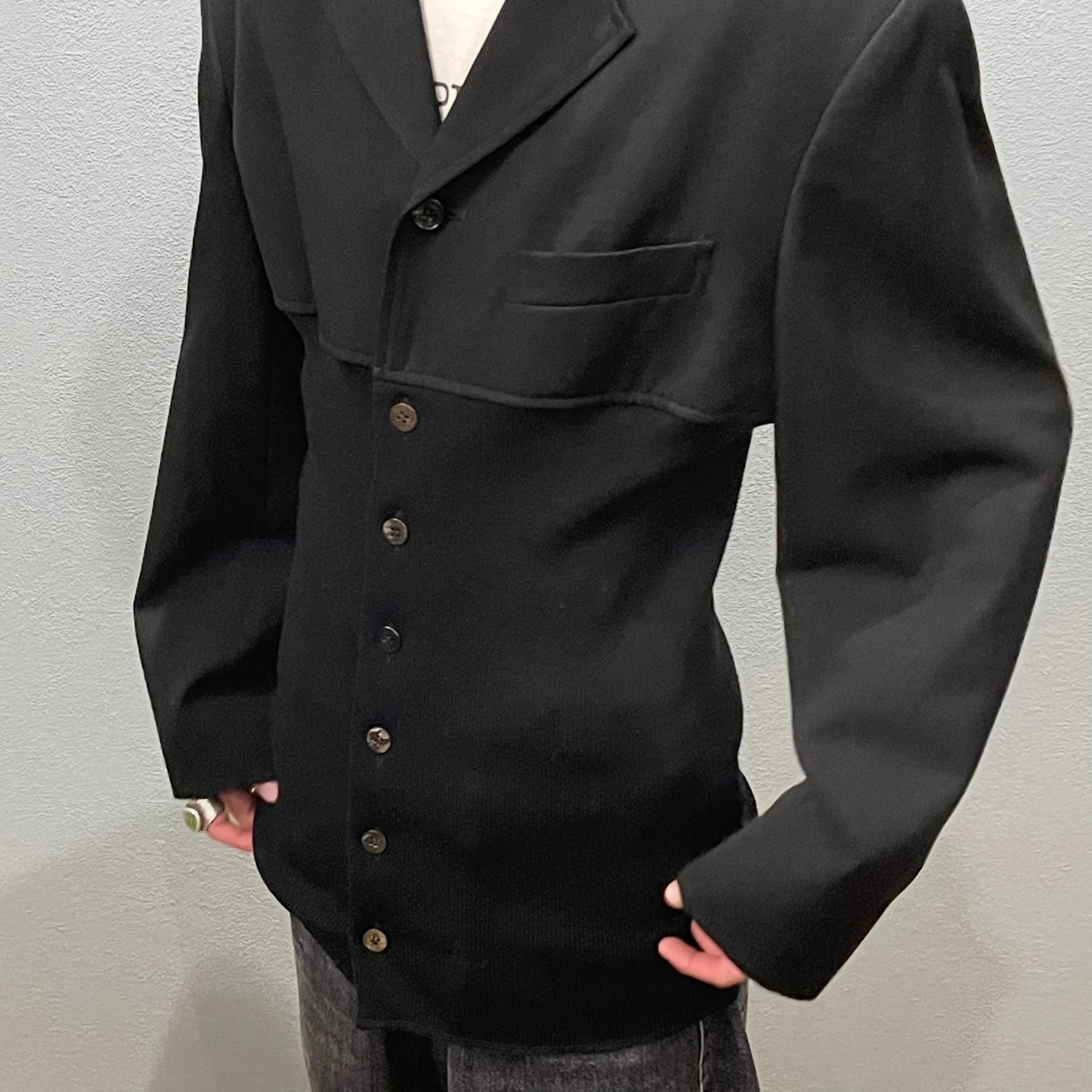 “tricot COMME des GARCONS” DOCKING JACKET 