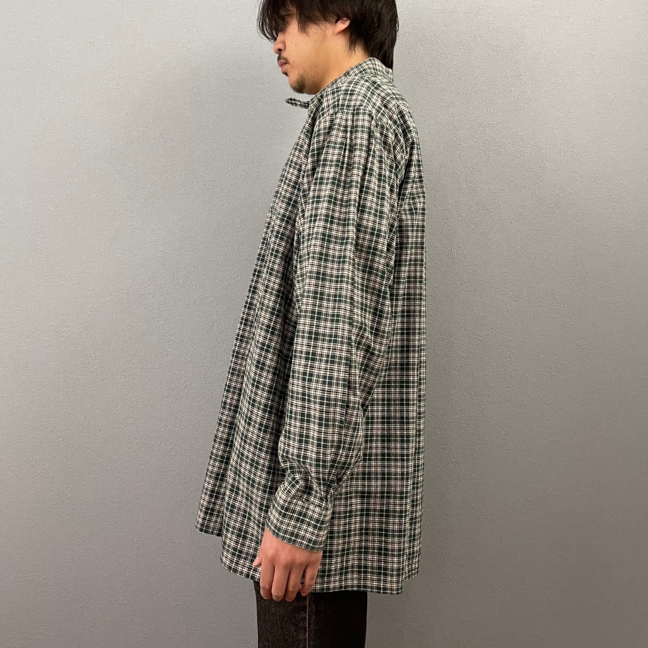 “PULLOVER CHECK SHIRT“