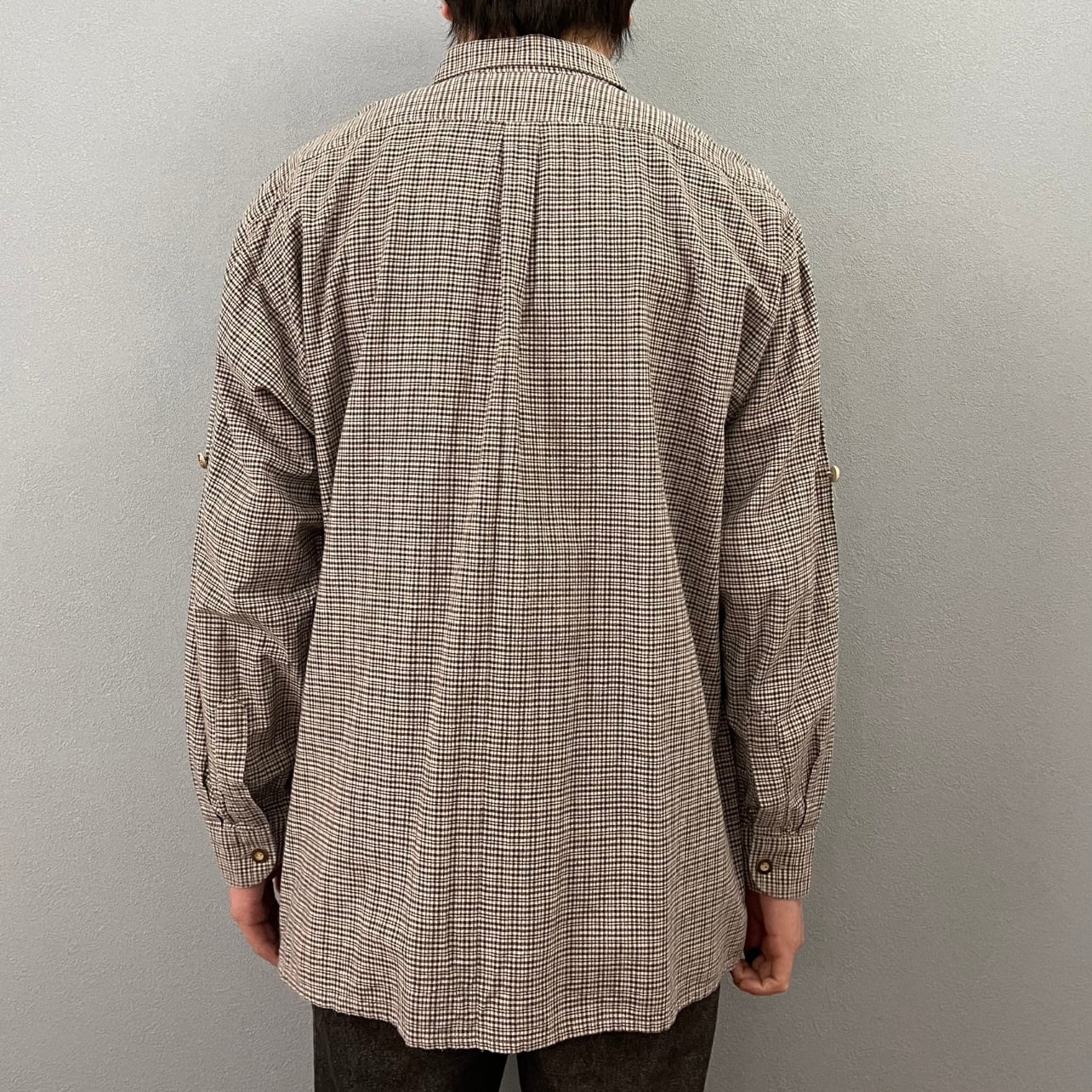 “DESIGN BUTTON CHECK SHIRT“ 