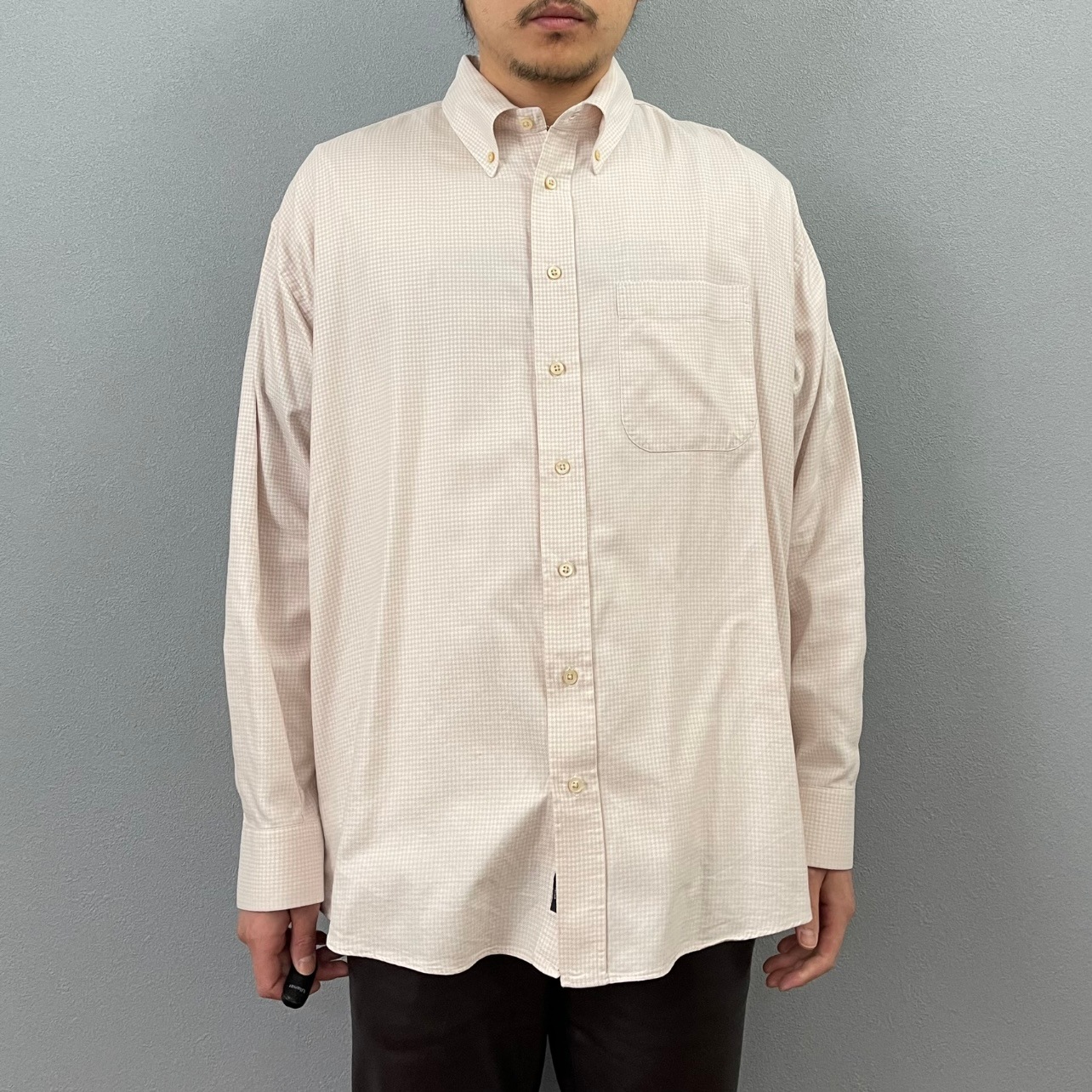 “BURBERRY”HOUND THOOTH SHIRT