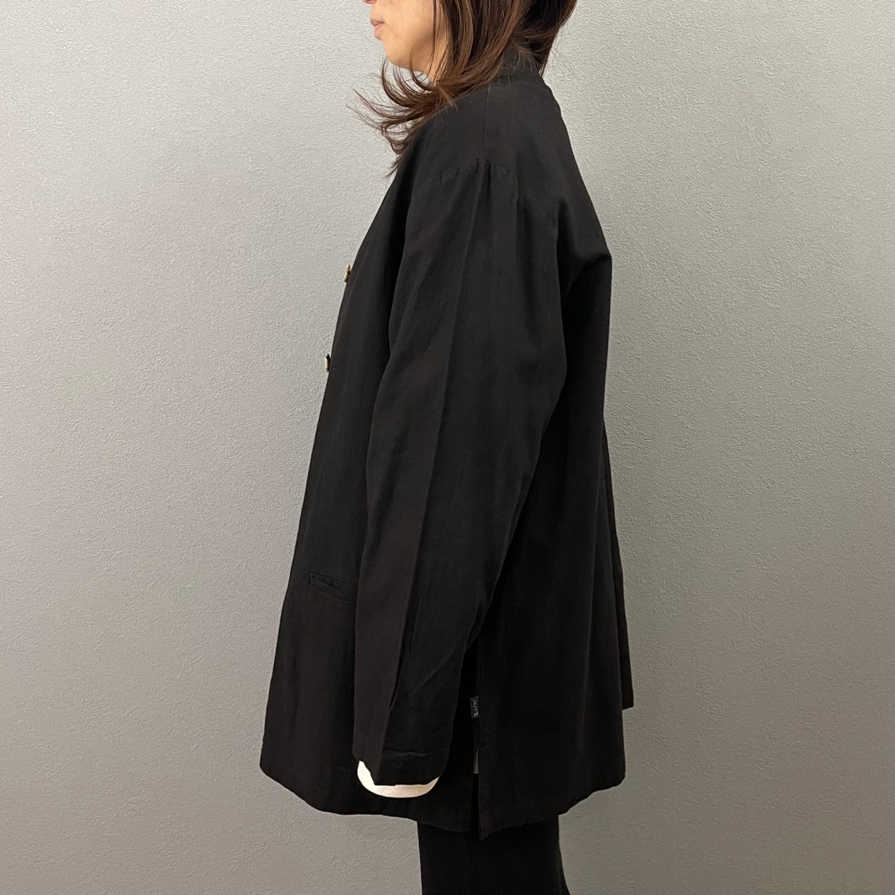 “LINEN SHIRT JACKET”