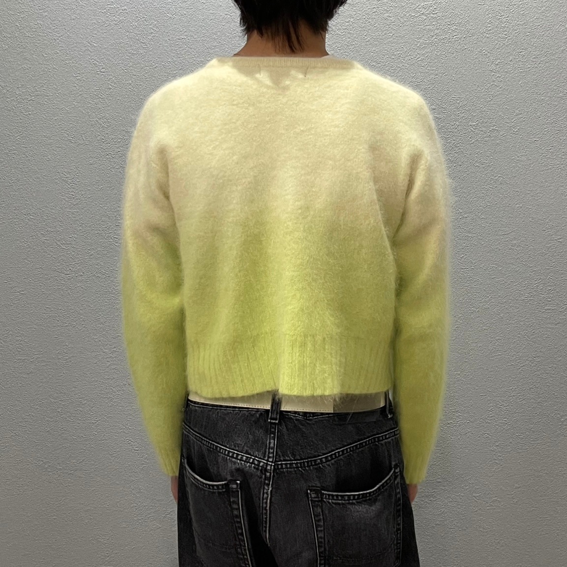 “GRADIENT MOHAIR CARDIGAN”