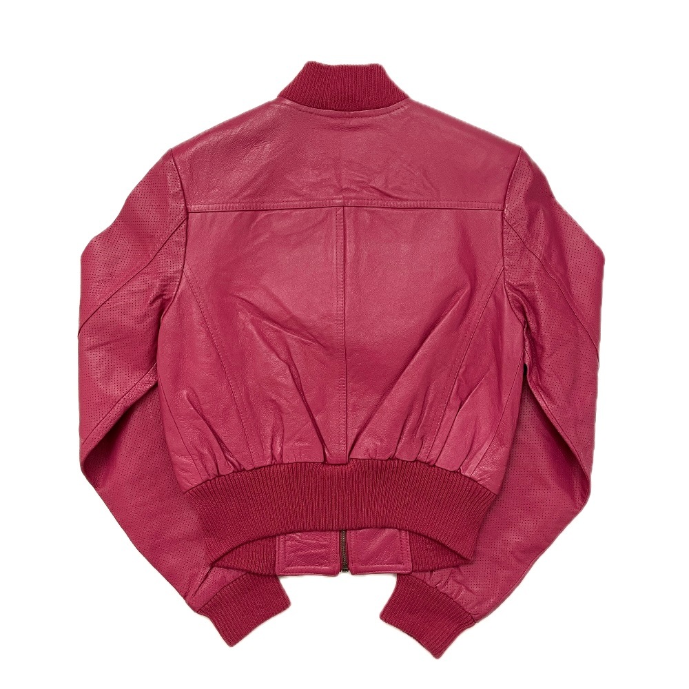 “COLOR LEATHER JACKET” 