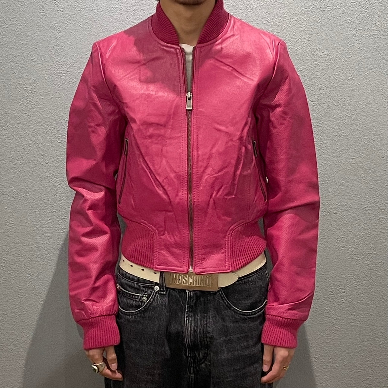 “COLOR LEATHER JACKET” 