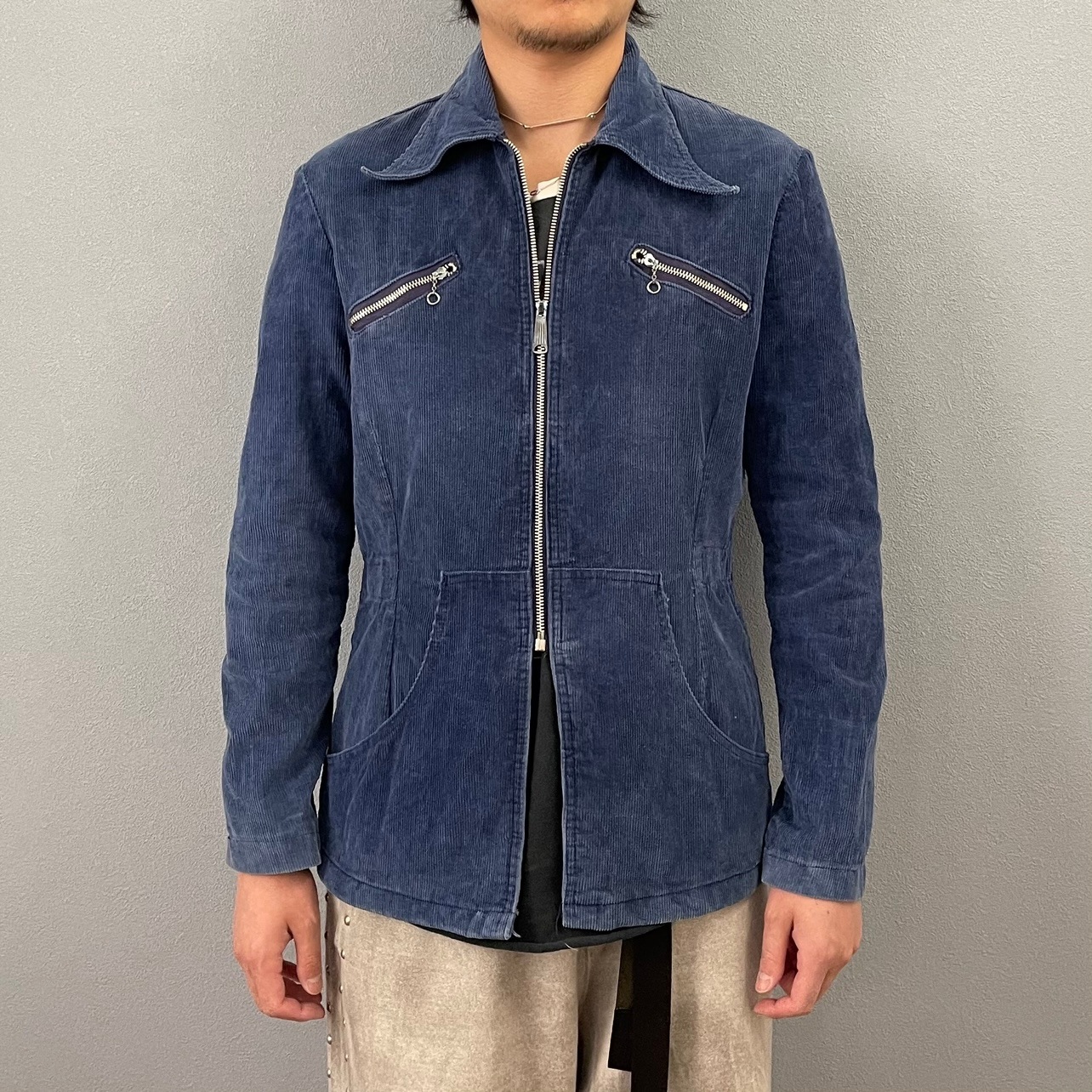 “ZIP CORDUROY  JACKET“
