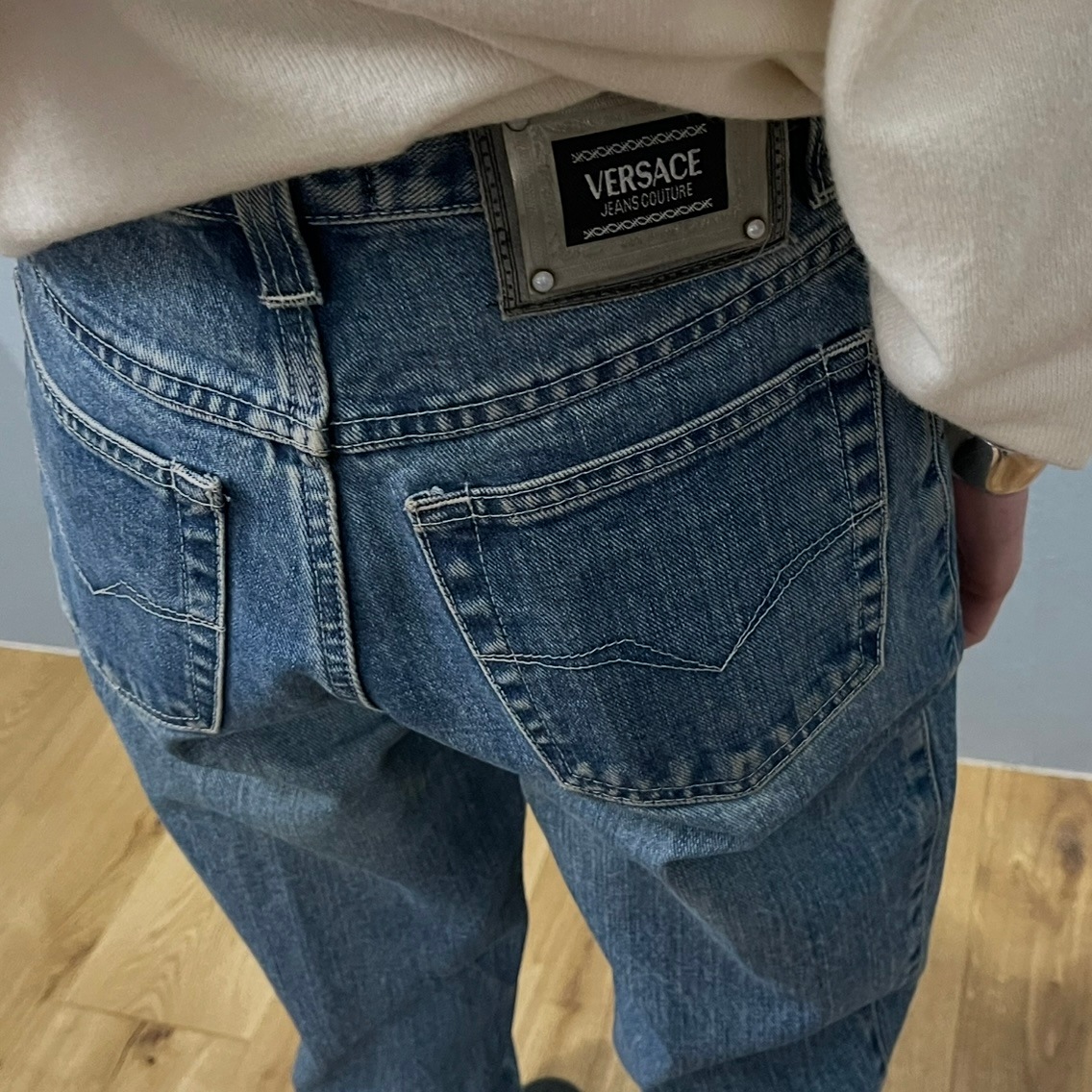 “VERSACE TAPERD DENIM”