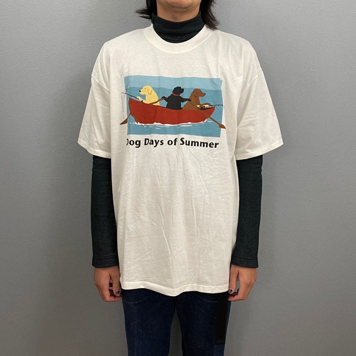 “GILDAN DOG PRINT BIG TEE“