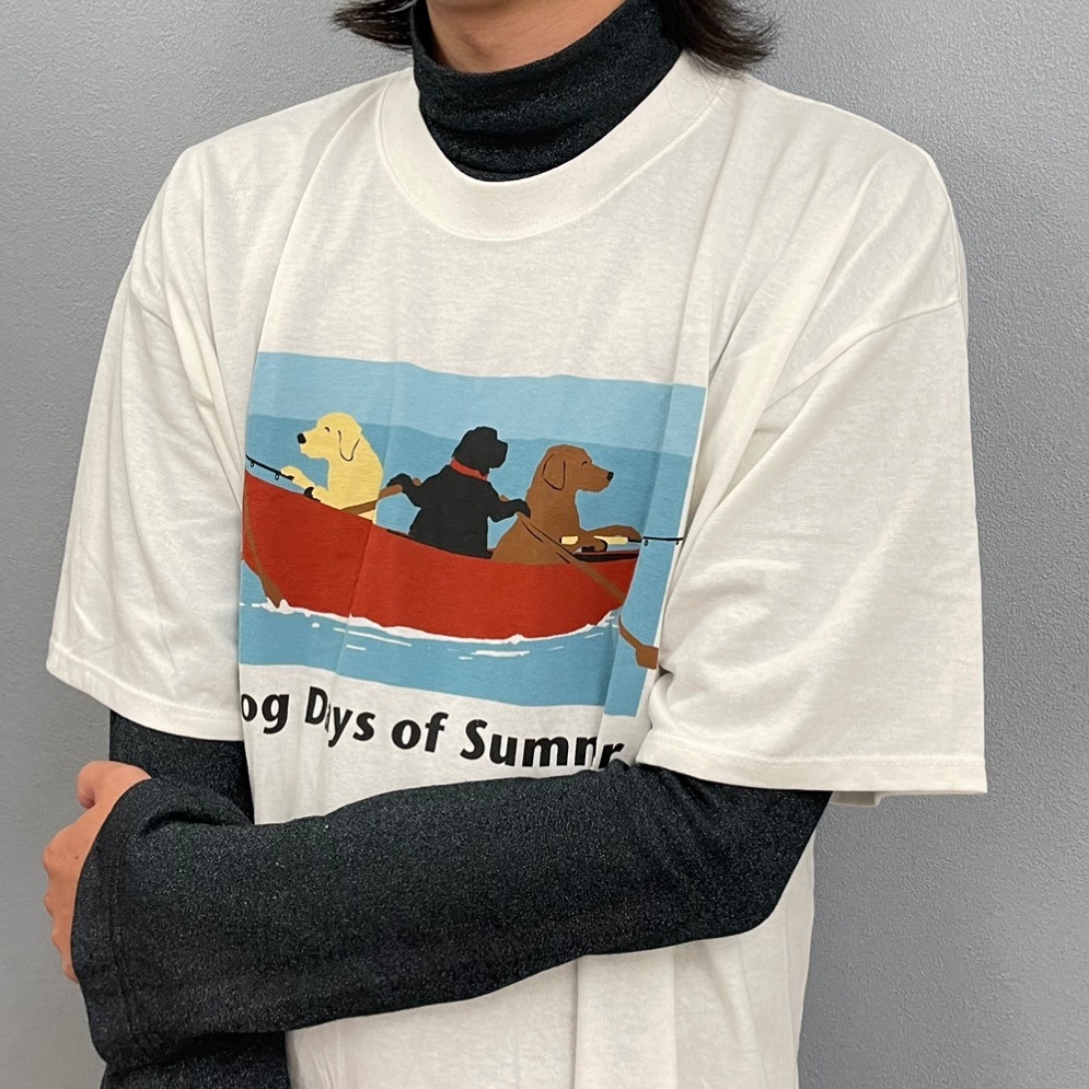 “GILDAN DOG PRINT BIG TEE“