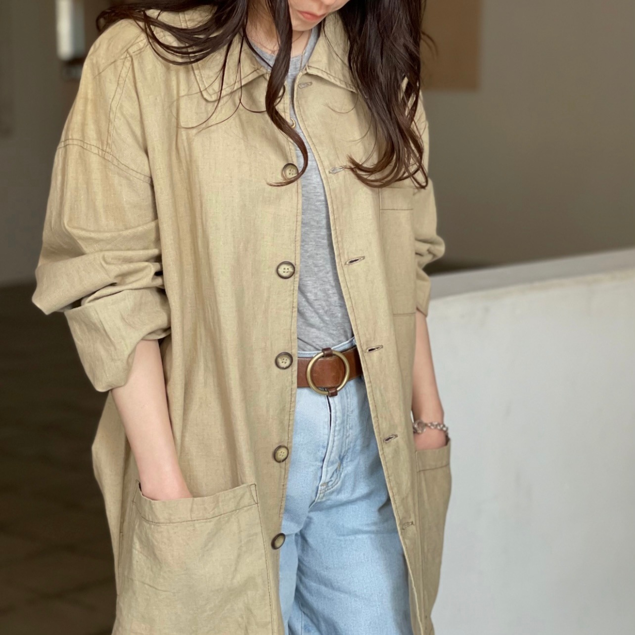 “LINEN COVERALLS”