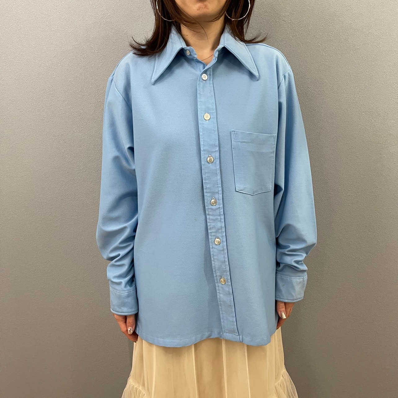 “LONG POINT COLLR SHIRT“