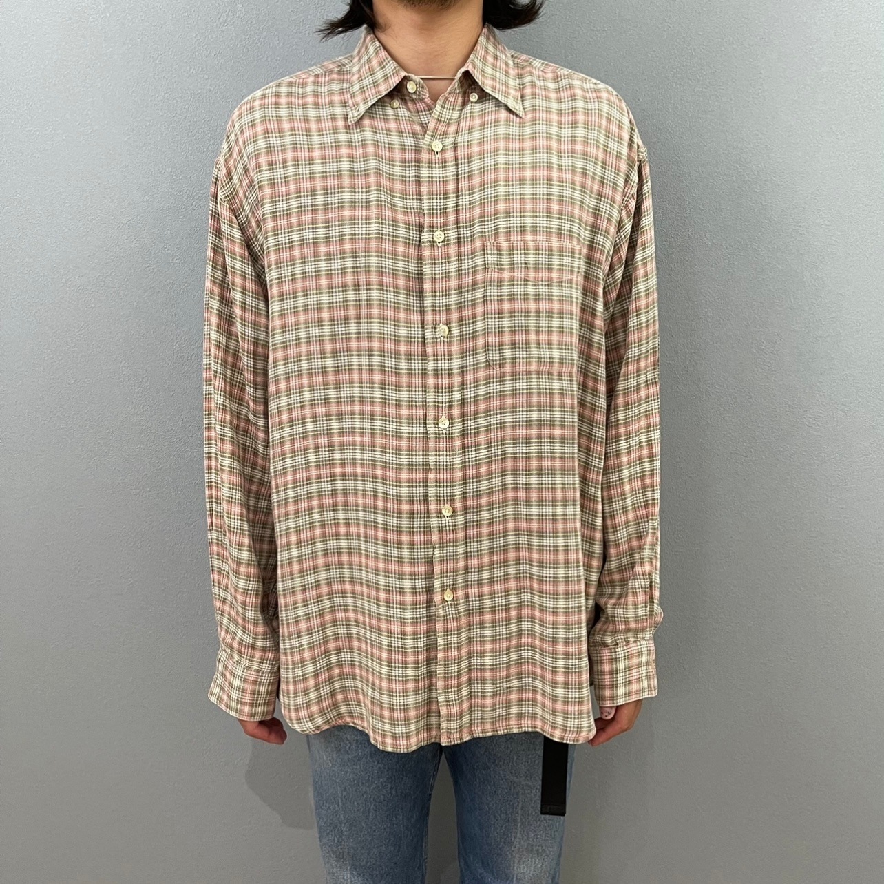 “IRISH LINEN CHECK SHIRT“