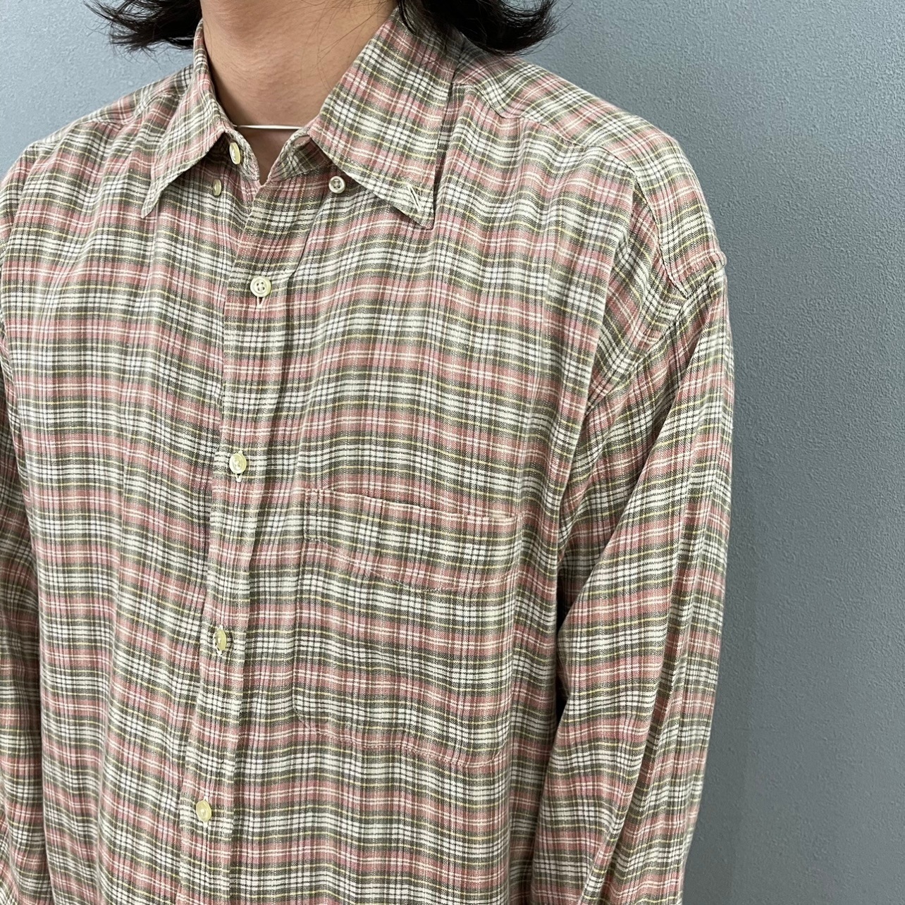 “IRISH LINEN CHECK SHIRT“