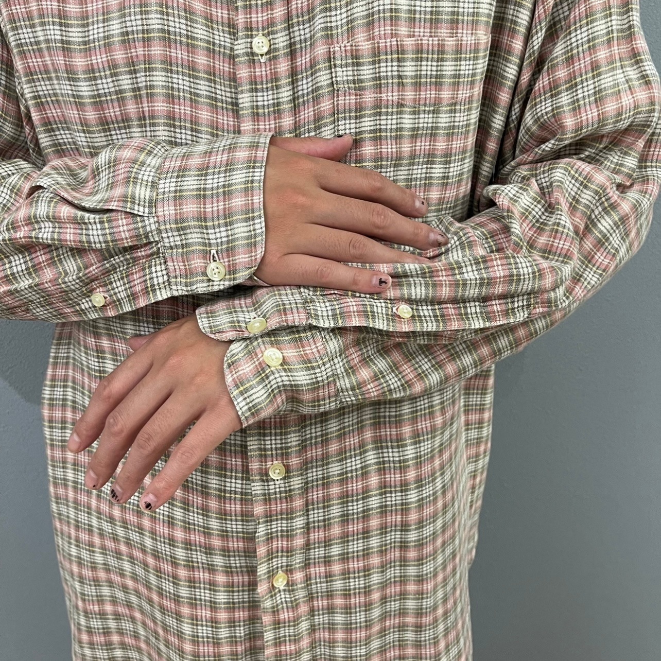 “IRISH LINEN CHECK SHIRT“