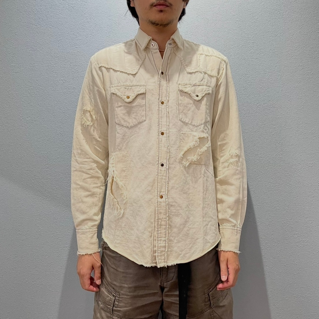 “DAMAGE WESTERN  SHIRT“