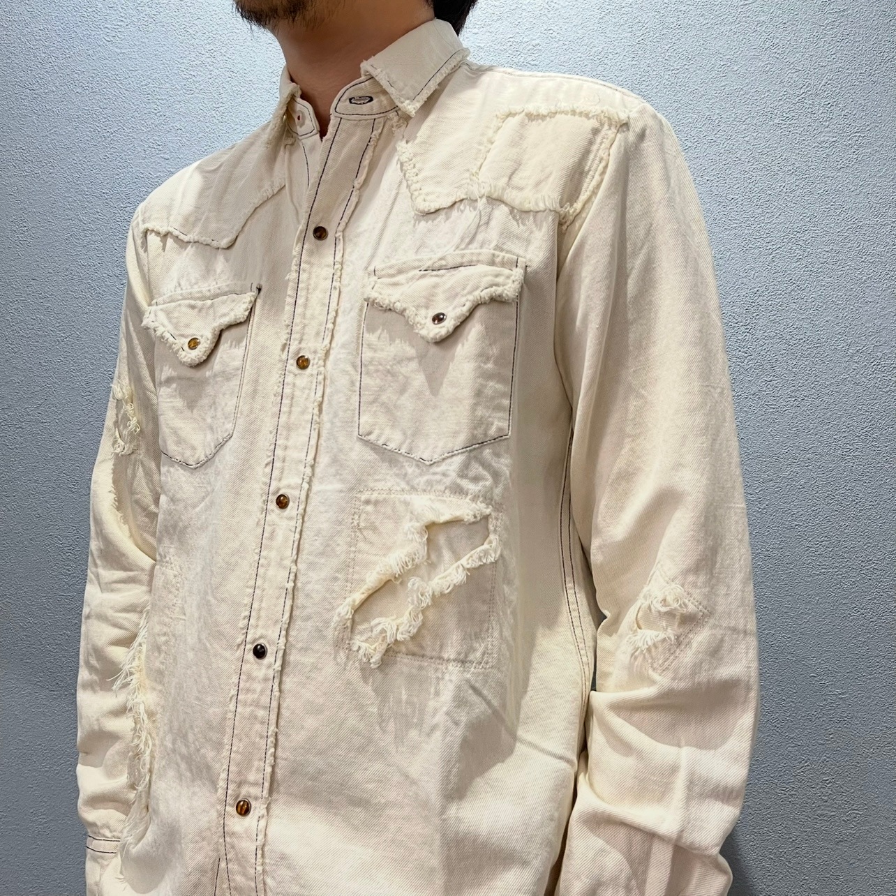 “DAMAGE WESTERN  SHIRT“