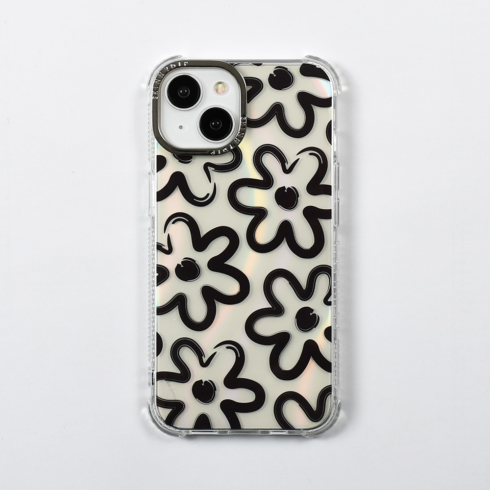 iPhone用ケース ブラッシュフラワー