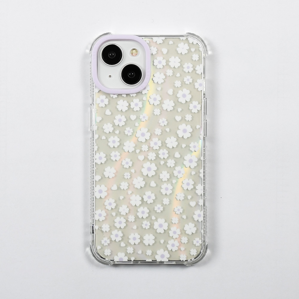 iPhone用ケース ライラックデイジー