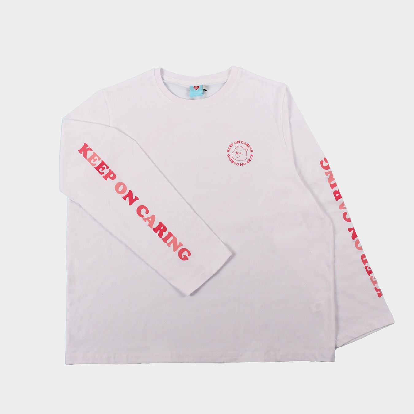 クルーネック ロングスリーブTシャツ ケアベア キープ オン ケア