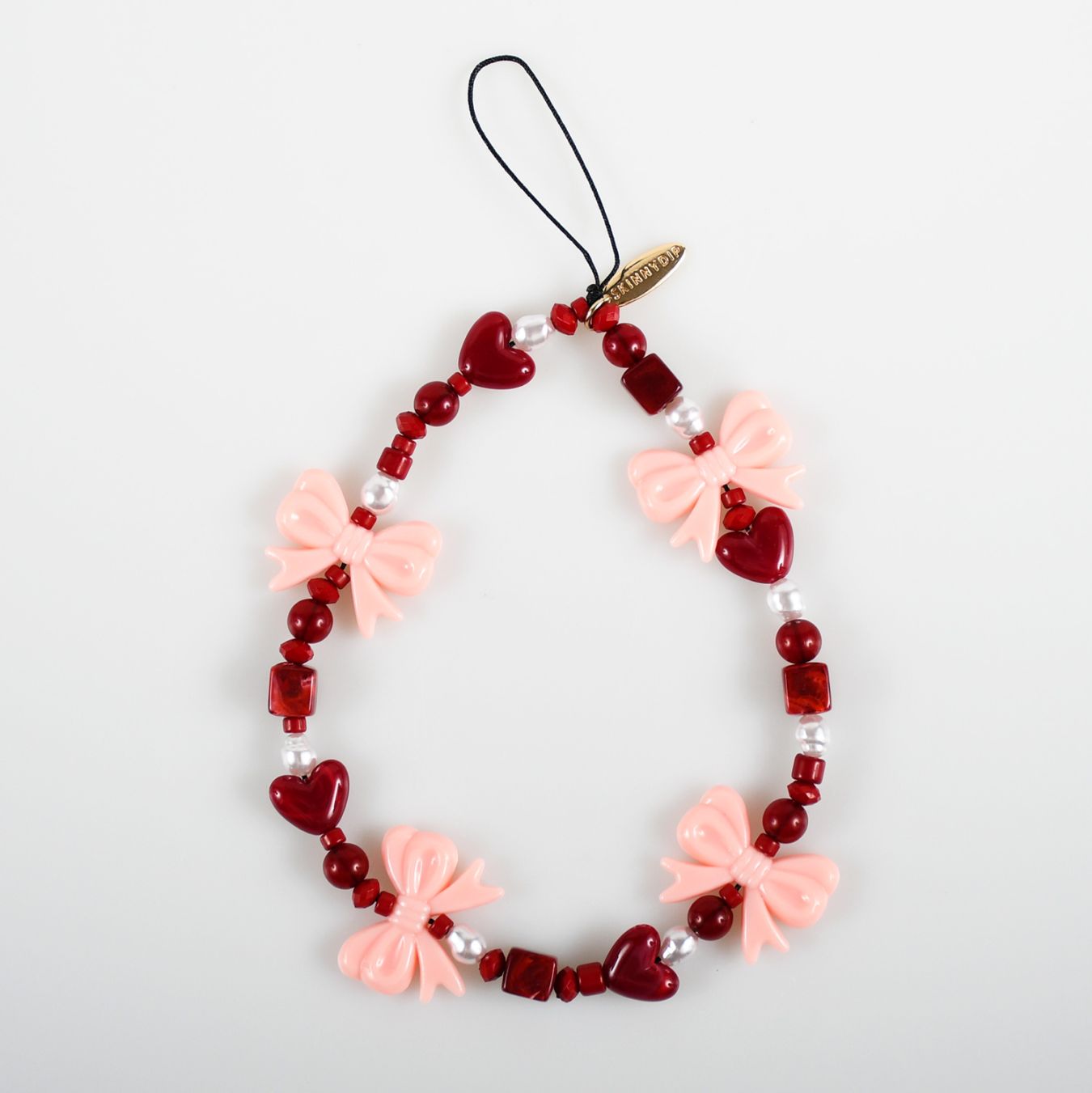 フォンストラップ  バーガンディ リボン 25AW