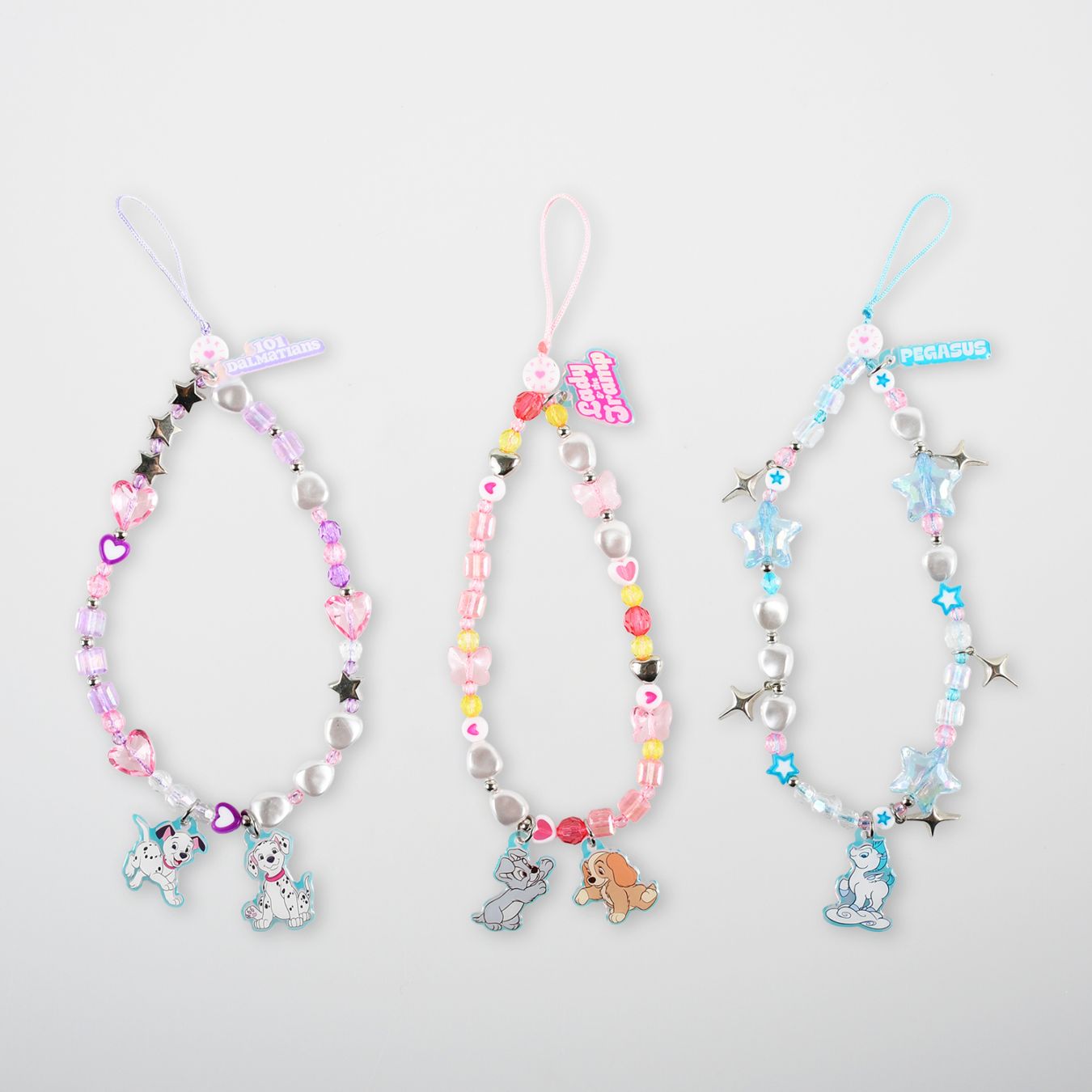 フォンストラップ  101ダルメシアンズ レディ＆トランプ ベビーペガサス フィーリングキュートシリーズ ディズニー