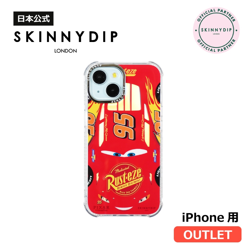 【アウトレット】 iPhone15用 ケース ライトニング・マックィーン カーズ ディズニー《アウトレット 傷・汚れ有り》
