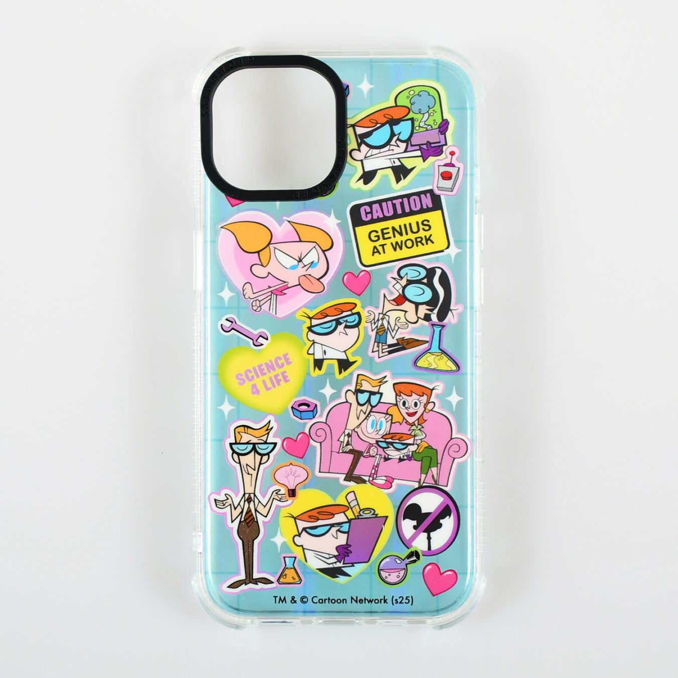 iPhone14/15/16/17シリーズ用 ケース デクスターズ ラボ ステッカー カートゥーン ネットワーク