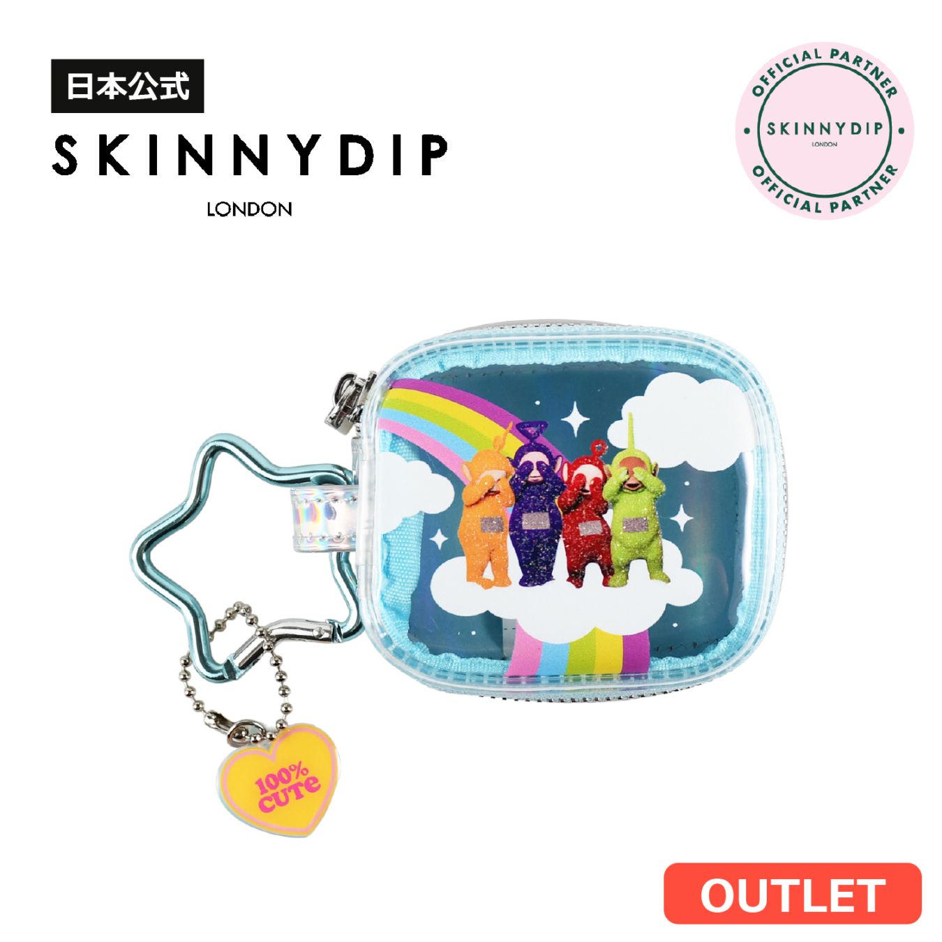 【アウトレット】ワイヤレスイヤホンケース テレタビーズ ステッカー《アウトレット 傷・汚れ有り》