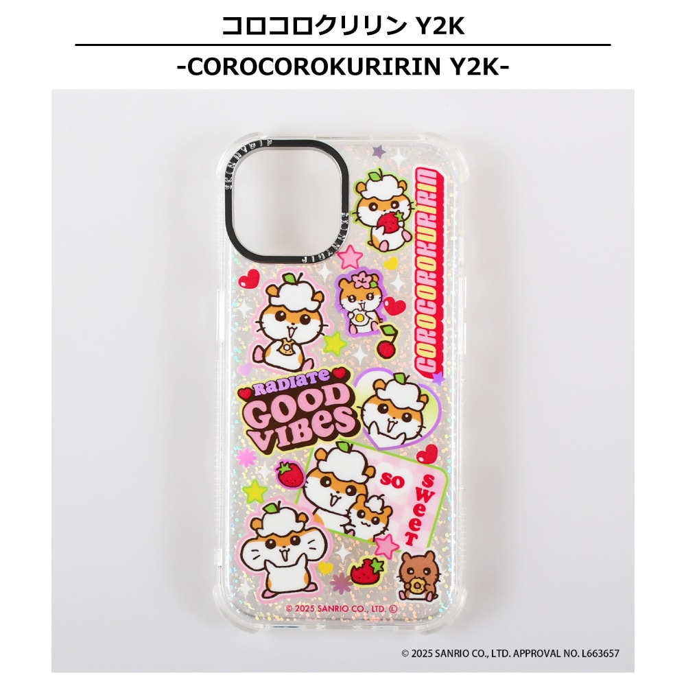 スキニーディップ　コロコロクリリン　iPhone14ケース ストラップ iPhone14/15/16/17シリーズ用 ケース コロコロクリリン Y2K サンリオ