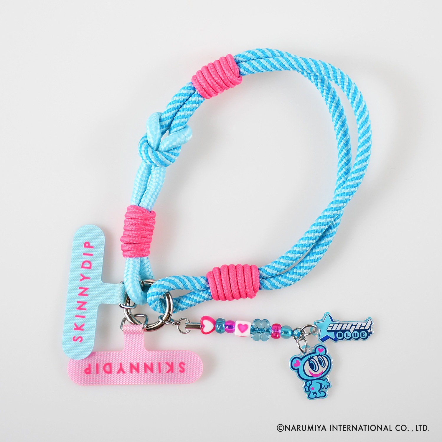 エンジェル　ブルー　SKINNY DIP フォンストラップ SKINNYDIP ANGEL BLUE ビーズフォンストラップ - メルカリ