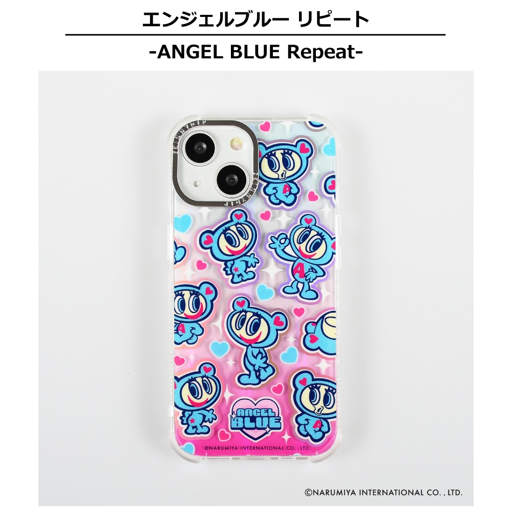 エンジェルブルーSKINNYDIP iPhone 14 ケースのみ iPhone14/15/16シリーズ用 ケースエンジェルブルー リピート