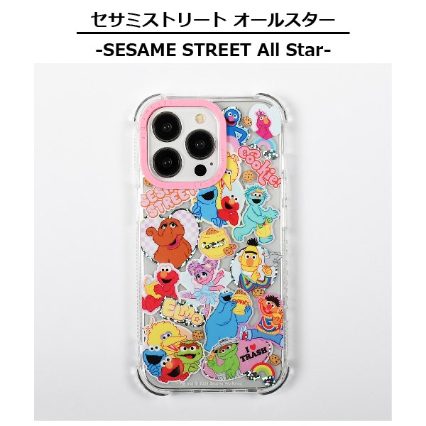 iPhone用ケース セサミストリート オールスター 4カット