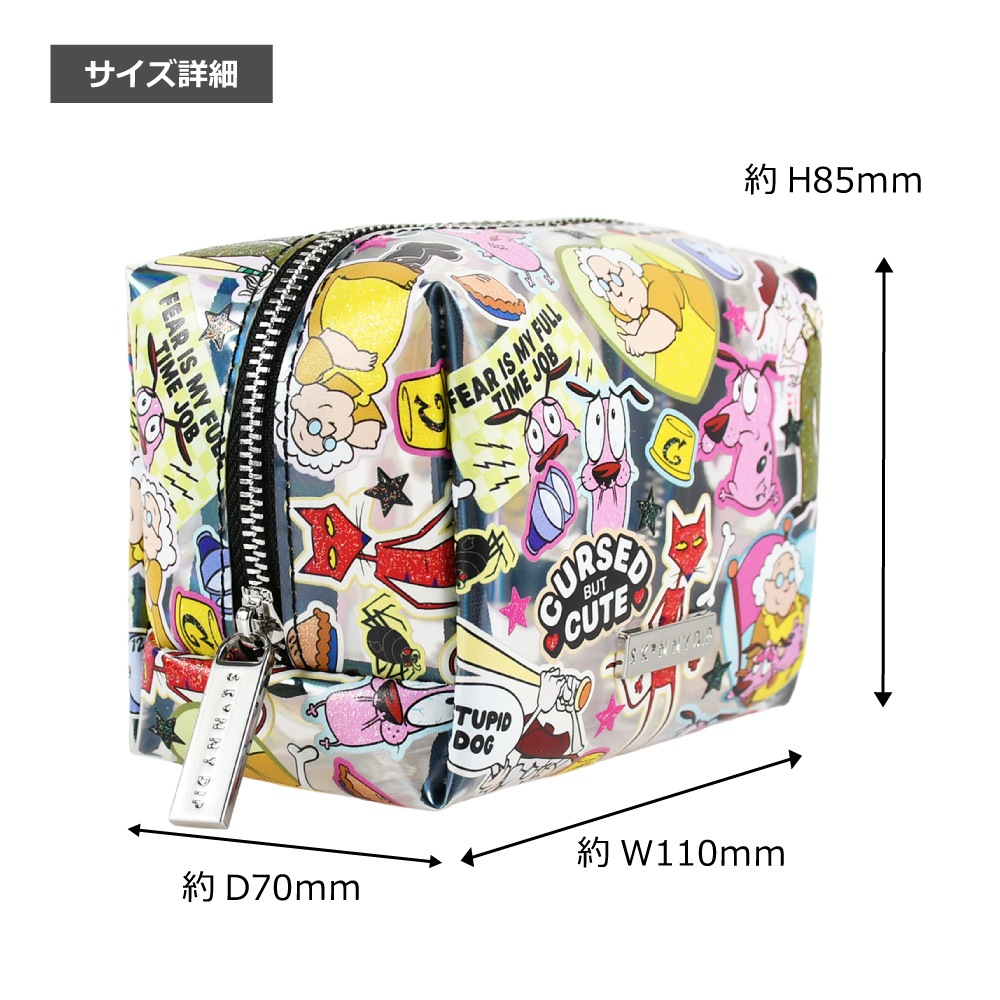 ポーチ おくびょうなカーレッジくん カートゥーン ネットワーク