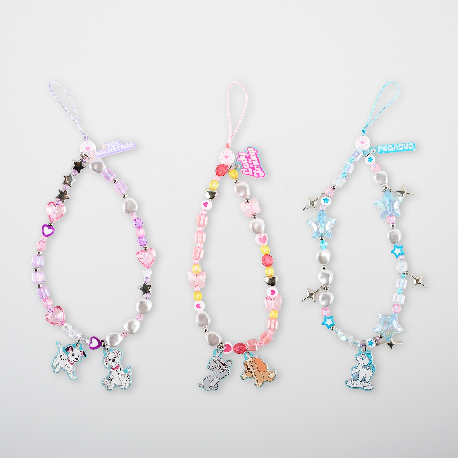 フォンストラップ 101ダルメシアンズ レディ＆トランプ ベビーペガサス