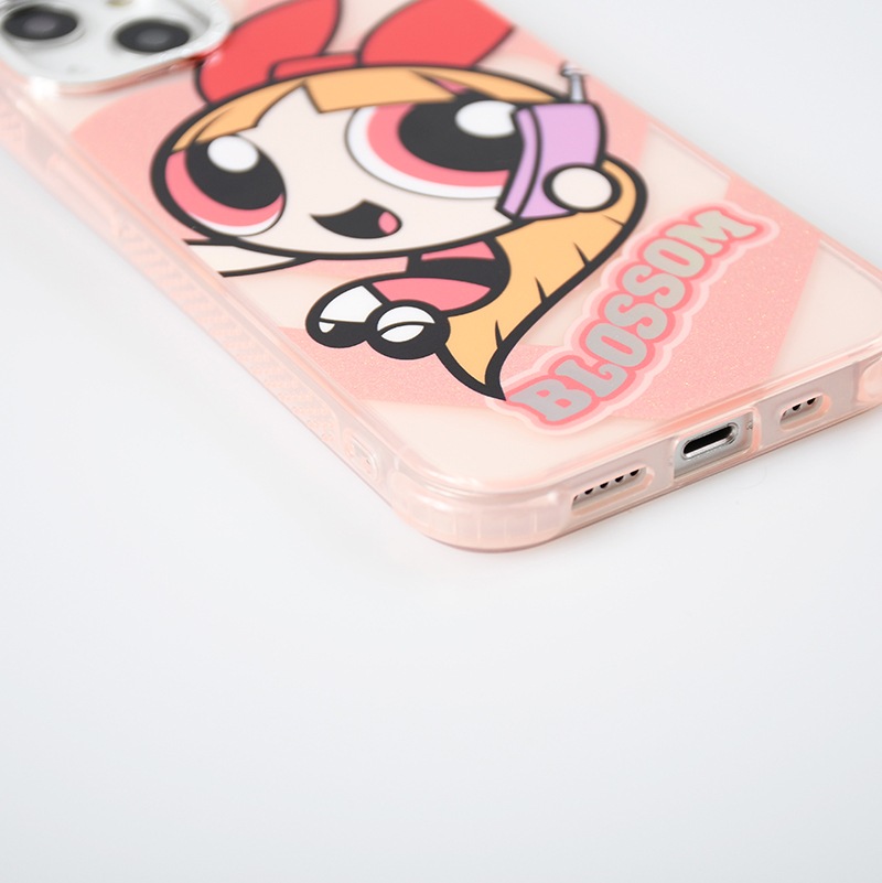 iPhone用ケース パワーパフガールズ グリッターシリーズ