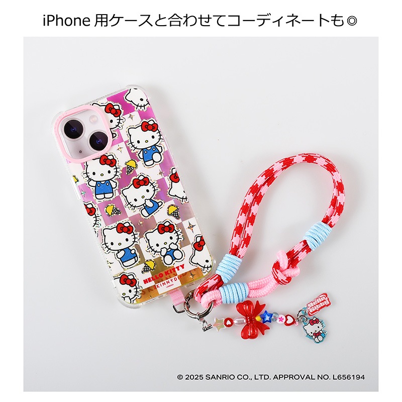スキニーディップ ハローキティ iPhone15用 ケース ストラップ リング SKINNYDIP】ハローキティ×スキニーディップiphoneケース