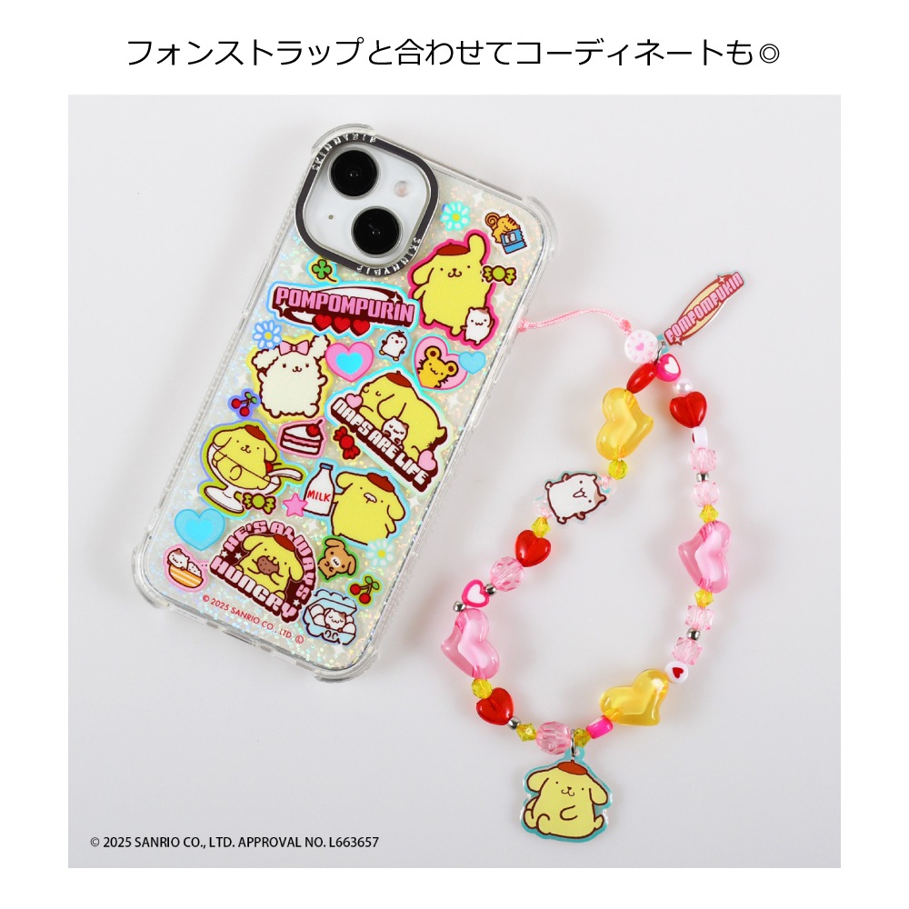 SKINNYDIPサンリオキャラクターズ第2弾iPhone16ケース.ストラップ iPhone14/15/16/17シリーズ用 ケース ポムポムプリン Y2K サンリオ
