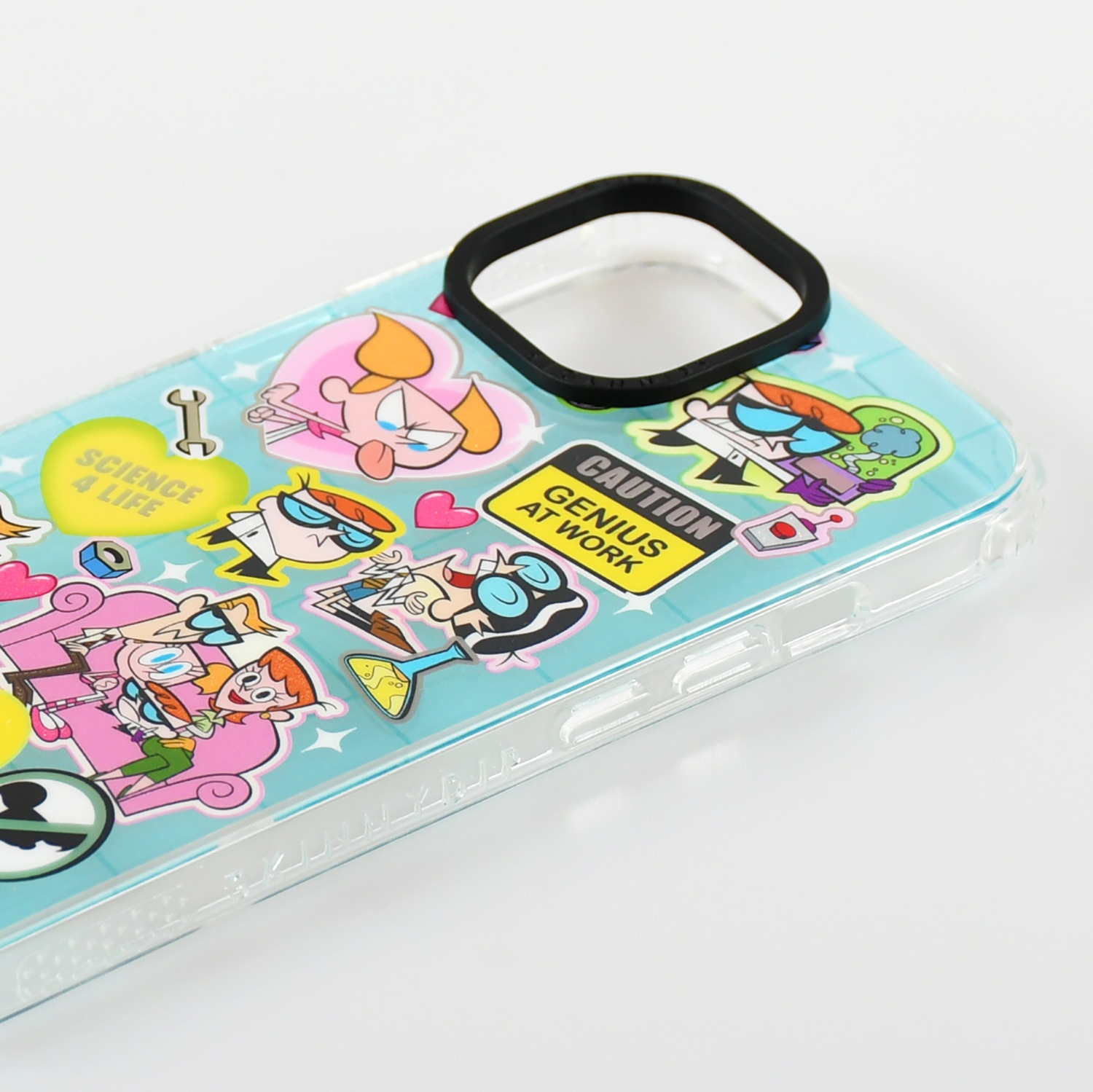 iPhone14/15/16/17シリーズ用 ケース デクスターズ ラボ ステッカー