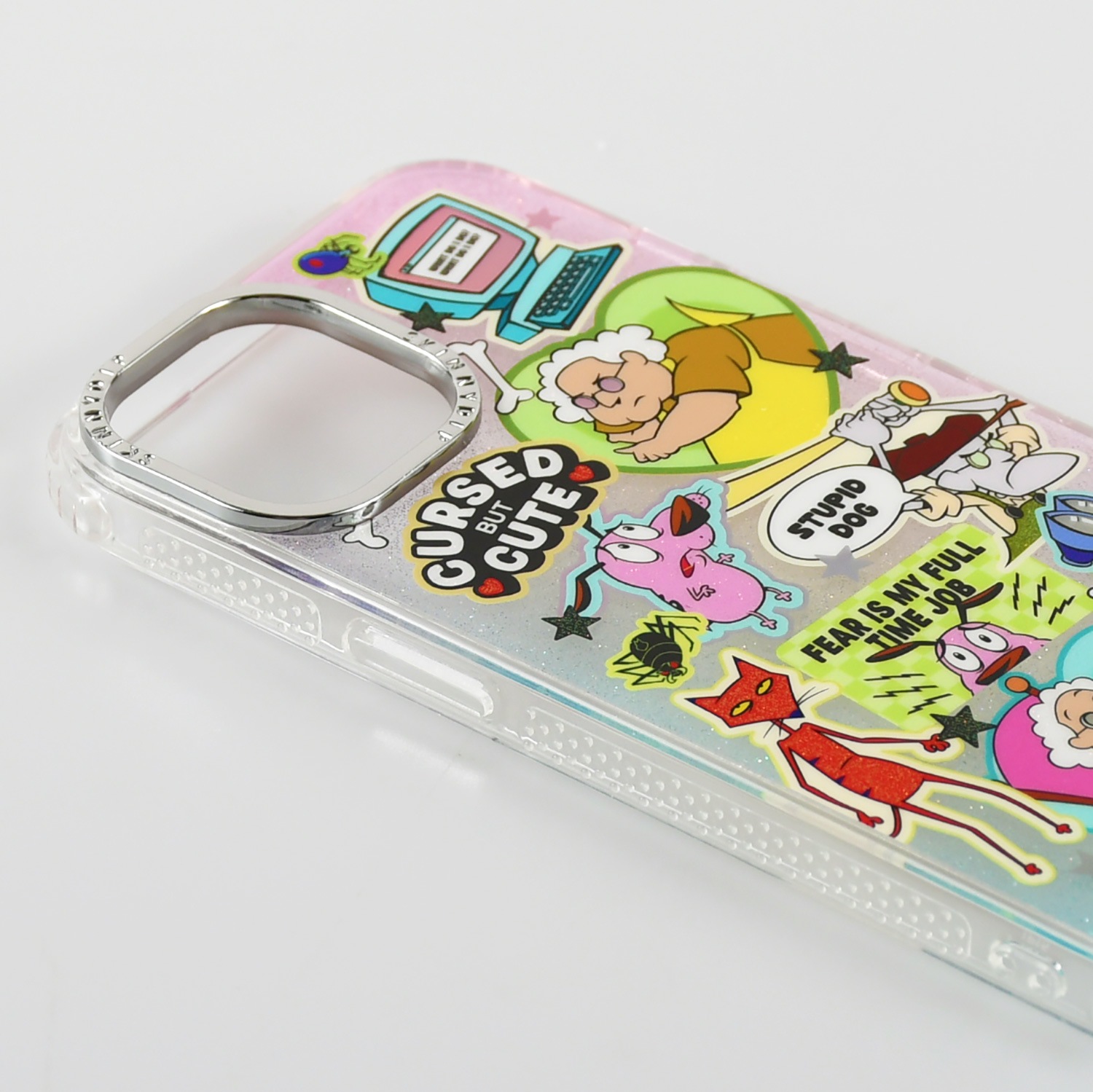 iPhone14/15/16/17シリーズ用 ケース おくびょうなカーレッジくん