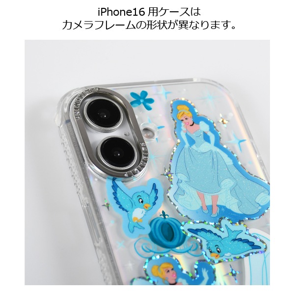 iPhone14/15/16シリーズ用 ケース シンデレラ ホロステッカー