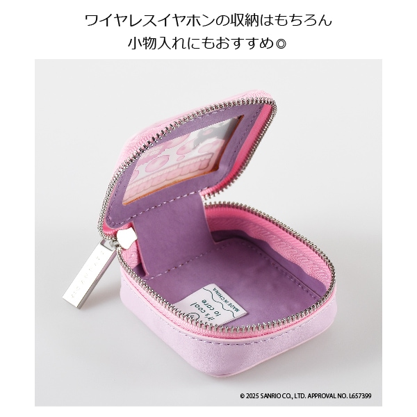 ワイヤレスイヤホンポーチ クロミ マイメロディ ハローキティ CANDY