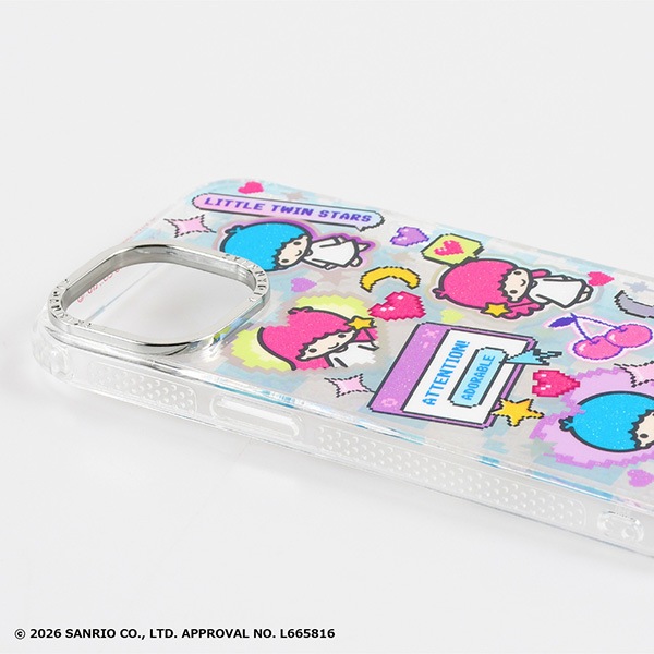 iPhone 13/14/15/16/17 シリーズ SR Pixelアート リトルツインスターズ