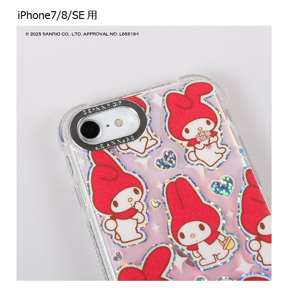 リズメロ iPhoneケース♡④ iPhoneSE/13/14/15/16シリーズ用 ケース マイメロディ ハート