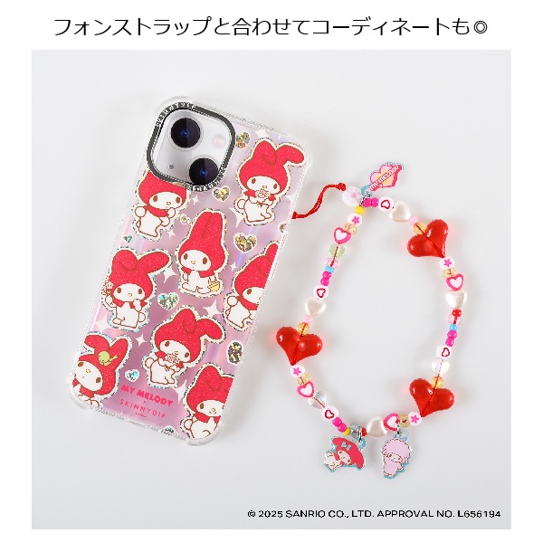 マイメロディ ビジュー iPhoneケース iPhoneSE/13/14/15/16シリーズ用 ケース マイメロディ ハート