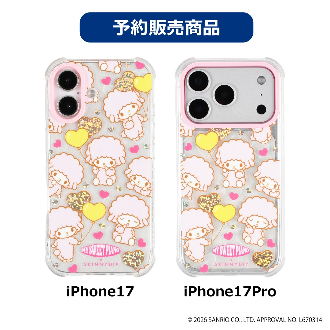 Skinnydip iPhone17マイスウィートピアノ　iPhoneケース 受注予約販売・8月下旬お届け】iPhone 17/17Pro 用サイズ SR マイ