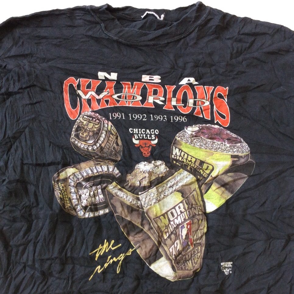 NBA ビンテージ ブルズ tシャツ 優勝記念 マイケルジョーダン 【公式通販】