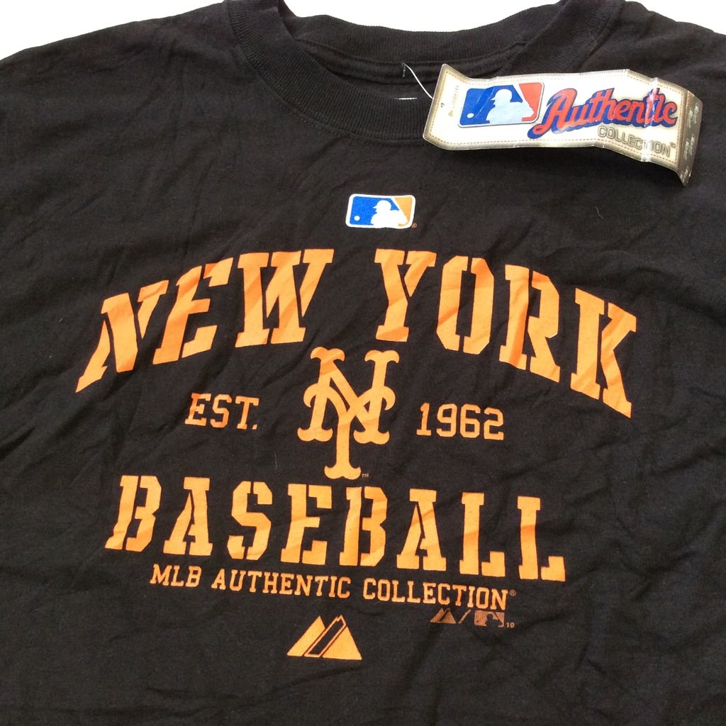 MLB ニューヨークメッツ オーセンティックコレクション 黒Tシャツ MLB ニューヨークメッツ オーセンティックコレクション 黒Tシャツ